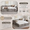 GDFStudio Jerry Twin Size Upholstered Extendable Daybed with Trundle and Storage Drawers - 4 of 4