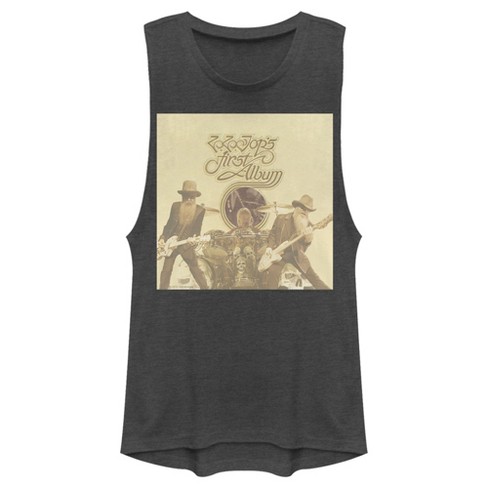 Juniors Womens ZZ TOP First Album Festival Muscle Tee - image 1 of 4