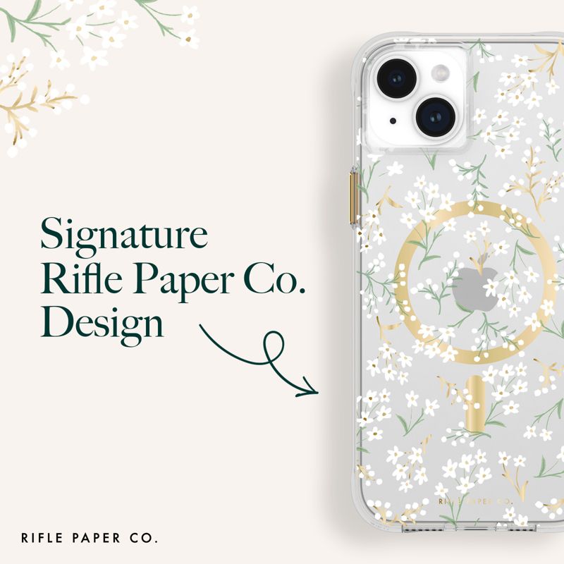 Rifle Paper Co. Apple iPhone 15 Plus MagSafe Compatible Floral Case, 3 of 8
