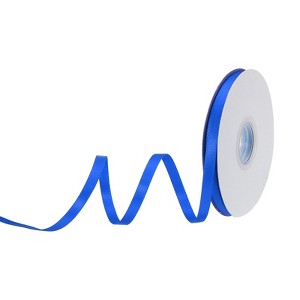 Unique Bargains Polyester Soft Decorative Cake Box Gift Wrapping Ribbon 3/8" x 25 Yard Blue - 1 of 4