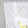 Deconovo Diamond Lattice Triangle Knit Window Valance Curtain 1 panel - 3 of 4