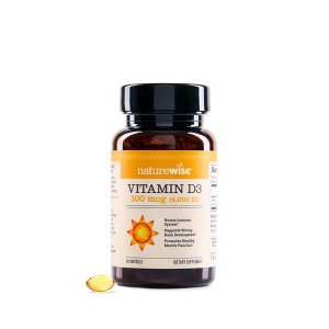 NatureWise Vitamin D3 - Naturally-Sourced Vitamin D3 Supplement - Non-GMO, in Organic Extra Virgin Olive Oil - 1 of 4