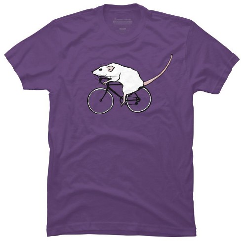 Men's Design By Humans Cycling Rat By Teaandink T-shirt - Purple ...
