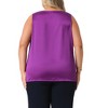 Agnes Orinda Women's Plus Size Silky Satin V Neck Casual Sleeveless Summer Basic Tank Tops - 4 of 4
