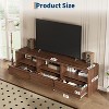 TV Stand for TVs up to 85",Mid Century Modern Entertainment Center with Storage Drawer & Open Shelves - 3 of 4