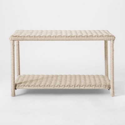 wicker coffee table target