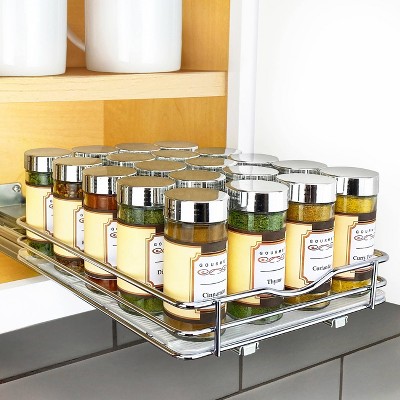 4 -Pieces Wall Mount Spice Racks Seasoning Herb Jar Holder Organizer  Kitchen Pantry Door Storage Shelf