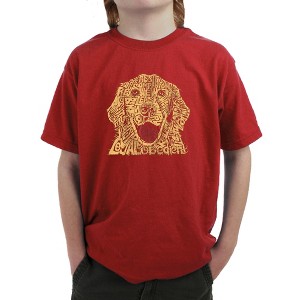 LA Pop Art Boy's Word Art T-shirt - Dog - 1 of 4