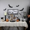Northlight Rectangular Framed "Happy Halloween" Spider Web Wall Sign - 23.5" - 2 of 4
