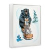 Stupell Industries Sledding Wildlife Snow Scene Black Framed Giclee Art - 3 of 4