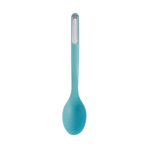 New KitchenAid Aqua Sky HAQA Heat Resistant Silicone Slotted Basting Spoon 