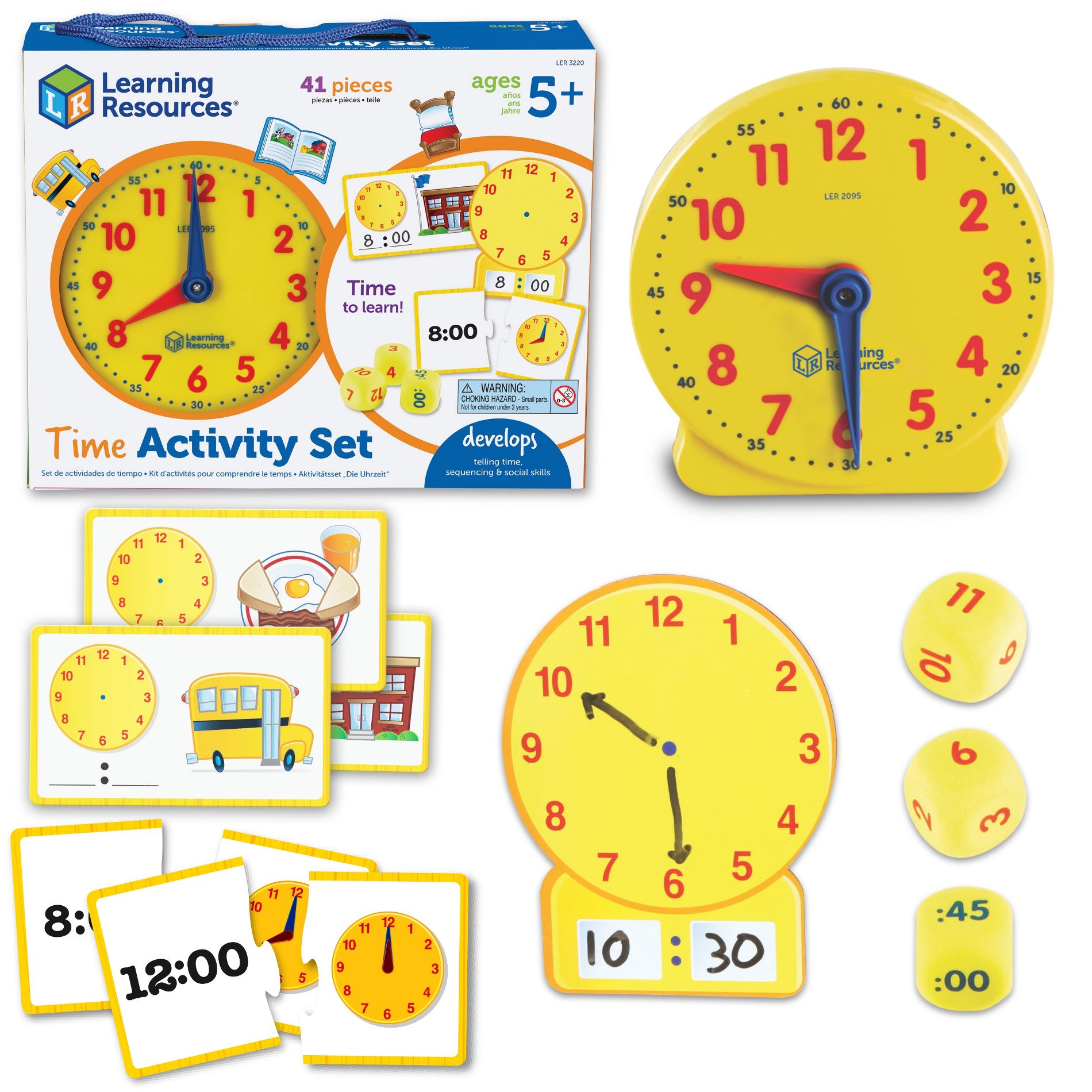 Learning Resources Time Activity Set, Teacher Supplies