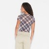Women's Printed Cap Sleeve Ruff-Collar Blouse - Wild Fable™ - 3 of 4