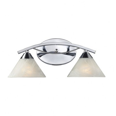 Elk Home Elysburg 2 - Light Vanity in  Polished Chrome