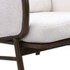 CAVINAS 1PC/2PCS Modern Accent Chair,Solid Wood Frame Padded Armchair,Plush High-Density Foam Living Room Chair for Reading Room,Bedroom,White - 4 of 4