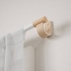 42"-120" Umbra Bellwood Curtain Rod White: Adjustable Steel, Matte Finish, Single Rod, 22lb Capacity - 2 of 4