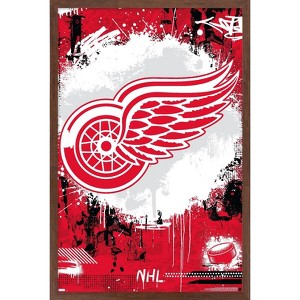 Trends International NHL Detroit Red Wings - Maximalist Logo 23 Framed Wall Poster Prints - 1 of 4