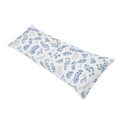 Botanical Body Pillow Case Blue - Sweet Jojo Designs