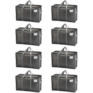 8 Pack Moving Bags, Heavy Duty, Moving Boxes Alternative, Packing Storage Supplies Dorm Room - 1 of 4