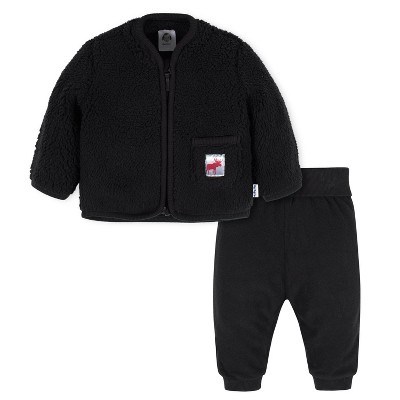 Image of Gerber Baby Boys' Jacket & Jogger Set - Moose - 3-6 Months - 2-Piece