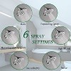 DOMETOUR 6 Spray Settings High Pressure Shower Head, 5'' Rain Fixed Chrome Showerhead, Adjustable Anti-Clog Nozzles, Low Flow, Easy Installation - 2 of 4