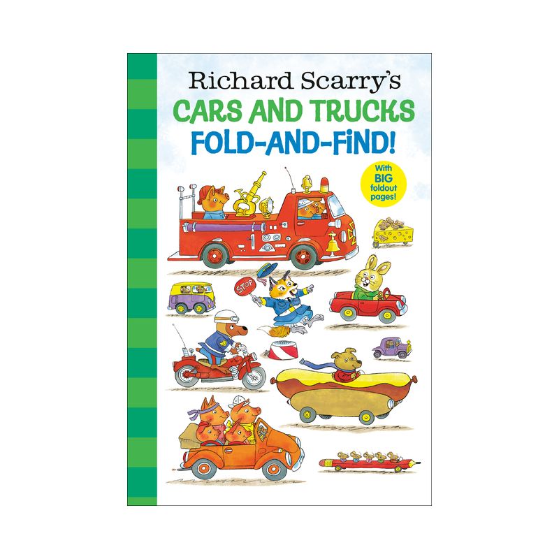 Richard Scarry's Cars and Trucks Fold-And-Find! - (Hardcover), 1 of 2