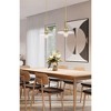 Paloma Modern One-Light Pendant - 14" Opal Glass & Brushed Nickel, Dimmable, Damp Rated - 4 of 4