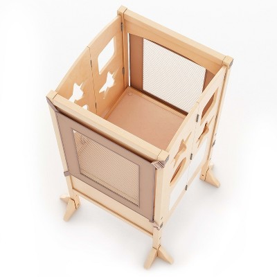 Natural Wooden Foldable Kitchen Helper Toddler Tower