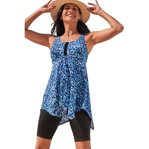Swim 365 Longer-Length Tankini Top - 1 of 4