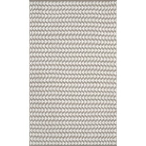 Nuloom Indoor and Outdoor Striped Yasmin Patio Area Rug, 5' x 8', Ivory - 1 of 4