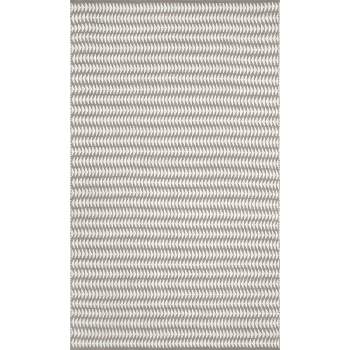 nuLOOM Indoor and Outdoor Striped Yasmin Patio Area Rug, 5' x 8', Ivory