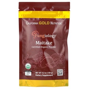 California Gold Nutrition Fungiology®, Certified Organic Maitake Powder, 4.2 oz (120 g) - 1 of 4