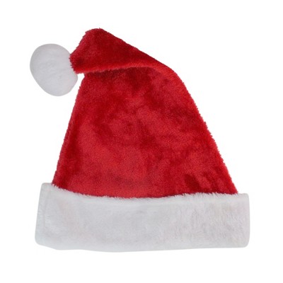 black and red christmas hat