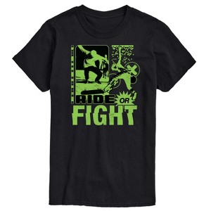Men's - Instant Message - Skateboard Tricks Ride Or Fight Short Sleeve Graphic T-Shirt - 1 of 4