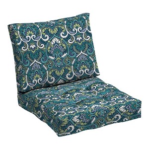 ARDEN Outdoor Plush Modern Tufted Blowfill Deep Seat Set, 24 x 24, Water Repellent, Fade Resistant - 1 of 4