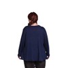 Women's Waffle Knit Long Sleeve Top - Plus - On The Plus Side - 2 of 3