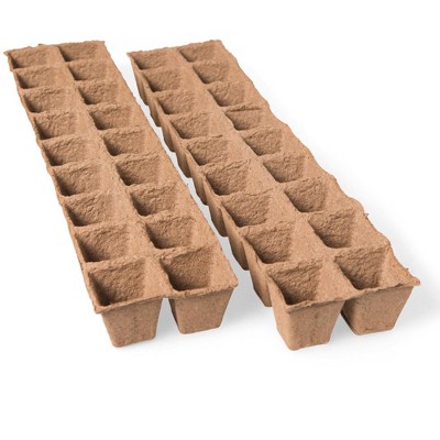2” Square Biodegradable Pots, 36 Cells - Gardener's Supply Company