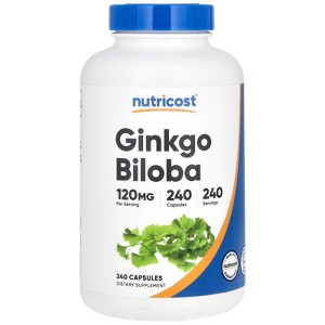 Nutricost Ginkgo Biloba, 120 mg, 240 Capsules - 1 of 2
