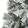8ft. Flocked Fir Artificial Christmas Tree – Towering Snow-Kissed Holiday X-Mas Centerpiece - 3 of 4