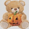 Social Collective Women Bear Pumpkin Short Sleeve Graphic Cotton Cropped Loose T-shirt - 2 of 4