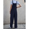 Women's Sleeveless Overalls Jumpsuit Casual Long Pants with Adjustable Straps - 2 of 4