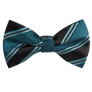 Men's Stripe Color 2.75 W And 4.75 L Inch Pre-Tied adjustable Bow Ties - 1 of 3