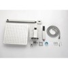 ChicFurnit Showerheads Rainfall Shower Head with Handheld Spray Combo Extention Arm High Pressure Showerheads for Bathroom, Silver, 18.9"*13.38"*5.51" - 4 of 4
