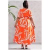 Plus Size Women's V Neck Maxi Dress Belted Waist Flowy Ankle Length Casual Elegant Party Dress - 2 of 4