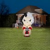 Gemmy Halloween Inflatable Cruella de Vil with Banner, 5 ft Tall, Multi - 2 of 4