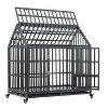Gulches Heavy Duty Dog Cage with Roof, Window, and Lockable Doors - 3 of 4
