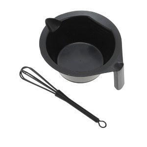 Unique Bargains Handle Hair Dye Color Bowl Kit 1 Set - 1 of 4