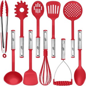 Kaluns Cooking Utensils Set, 10 Piece Nylon And Stainless Steel Cooking Utensils, Dishwasher Safe and Heat Resistant Kitchen Tools - 1 of 1
