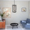 VAXCEL Bridgeview 16-in Oil Rubbed Bronze and Wood Industrial 4 Light Chandelier, Hanging Ceiling Pendant - 2 of 4