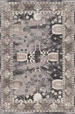Gray and Charcoal Vintage Wool 2' x 3' Rug